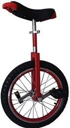 CukyI Einräder CukyI Einrad Einrad 18 Zoll mit höhenverstellbarem Sitzrad Einrad, Starkes und langlebiges Trainer-Einrad für Erwachsene, Schnellspanner-Heimtrainer, für Kinder von 1, 4 bis 1, 6 (18 Zoll rot)