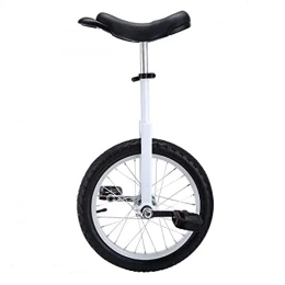 CukyI Fahrräder CukyI Kleines 16-Zoll-Rad-Einrad für Kinder, Jungen und Mädchen, robuster Stahlrahmen und Leichtmetallfelge, zum Jonglieren / Unterhalten von Outdoor-Sportarten (Farbe: Rot), langlebig (weiß)