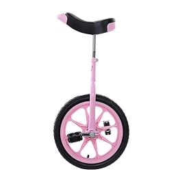 ZLI Fahrräder Einrad 16 Zoll Big Kids Einrad - für Höhe 110-140cm, Anfänger Mädchen & Jungen Einrad Bikes, Stahlrahmen, Rutschfester Butylreifen (Color : Pink)