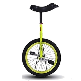  Fahrräder Einrad 16 Zoll Einrad Einrad für Kinder / Anfänger / Kinder, davon Höhe 120-140 cm, 6 / 7 / 8 / 9 Jahre Jungen Mädchen Waage, Bequemer Sattelsitz (Color : Yellow)