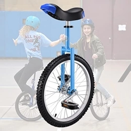 HWBB Fahrräder Einrad 20" Zoll Rad Einrad für Anfänger / Große Kinder / Unisex Erwachsene, Outdoor-Sport Balance Fitness Radfahren Übung, Verstellbare Höhe (Color : Blue)