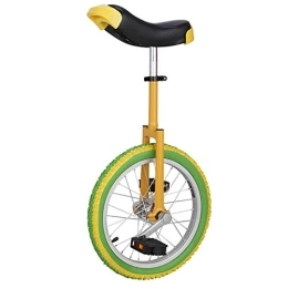 Lqdp Einräder Einrad Einrad für 12-jährige Kinder / Mädchen / Jungen Geburtstagsgeschenk, Yellow Balance Radfahren mit Alufelge für Fun Group Racing, Last 65kg (Size : 16inch whell)