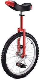  Fahrräder Einrad Fahrrad Einrad 20 Zoll Rad Einrad, Einräder für Erwachsene Kinder Anfänger Teenager Mädchen Jungen Laufrad (Rot)