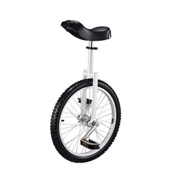 TXTC Einräder Einrad Fahrrad Laufrad Fahrrad for Erwachsene Kinder Einzelnes Rad Kinderfahrrad for Fitness Travel Akrobatik Einrad, Ergonomischer Sattel 18 / 20 / 24 Zoll (Color : 20inch-White)