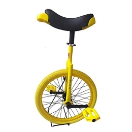 JLXJ Einräder Einrad Gelbgrün Einräder für Erwachsene Kinder, Stahlrahmen, 20 Zoll Heavy Duty Einrad-Laufrad für Teenager Frau Junge, Berg Im Freien (Color : Yellow)