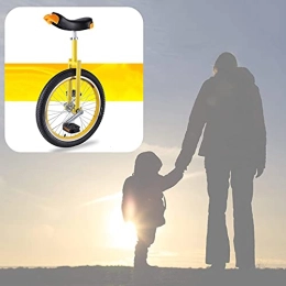 YQG Fahrräder Einrad Im Freien, 16 / 18 / 20 Zoll Solide Konstruktion H?henverstellbar for Anf?nger / Profis / Kinder / Erwachsene (Color : Yellow, Size : 16 inches)