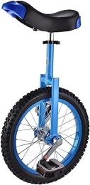 ERmoda Fahrräder ErModa Einrad-Sportrad, einfaches verstellbares Sitzfahrrad, Outdoor-Sport, Fitness, Übungsfahrrad, 16 Zoll (Color : Sky Blue)