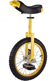 ERmoda Fahrräder ErModa GYJ Einrad-Sportrad, einfaches verstellbares Sitzfahrrad, Outdoor-Sport, Fitness, Übungsfahrrad, 16 Zoll HY (Color : Giallo)