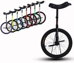  Einräder Fahrrad-Einrad-Einrad, 16 18 20 24 Zoll Höhenverstellbarer Balance-Fahrrad-Übungstrainer Verwendung für Kinder Erwachsene Übung Fun Bike Cycle Fitness (Color : Black, Size : 16 Zoll)
