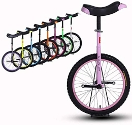 ZWH Einräder Fahrräder Einrad Unicycle, 16 18 20 24 Zoll Einstellbar Höhenhaushalt Radfahren Trainer Use Für Kinder Erwachsene Trainieren Spaß Fahrrad Zyklus Fitness (Color : Pink, Size : 20 inch)
