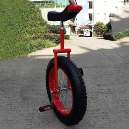 ERmoda Einräder GYJ 20-Zoll-Außeneinrad mit Rädern und verstellbaren Sitzen for Übungen, bequemes Einrad im Sattelstil, ausgewogenes Radfahren HY (Color : Rosso, Size : 20 Inch)
