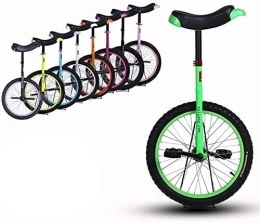 ERmoda Fahrräder GYJ Einrad Neutraler Hochleistungsstahlrahmen, ausgewogenes Fahrzeug, Einrad for Anfänger, geeignet for Anfänger HY (Color : Green, Size : 16 Inch)