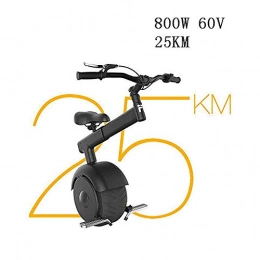 GYPPG Elektrisches Einrad Selbstausgleichendes elektrisches Einrad, 800-W-Nabenmotor Einrad-Elektroroller mit schlauchloser Straßenreifenspannstange Klappbare Fußstützen (Farbe: Schwarz,