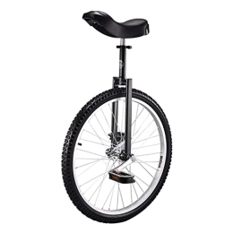 HWBB Fahrräder HWBB Einrad 24" Zoll Extra Großes Einrad mit Auslaufsicherem Reifen / Parkgestell / Inflator, Ausgezeichnetes Laufrad für Große Menschen, Belastung 150kg / 330lbs (Color : Black)