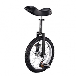 HWF Einräder HWF Einrad 16-Zoll-Rad Einrad mit Bequemem Sattelsitz, für Balance-Training Road Street Bike Radfahren, Tragende 150 Kg (Color : Black)