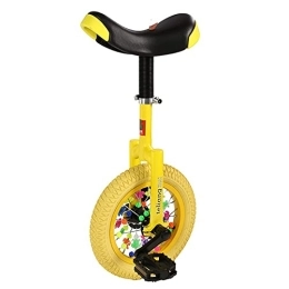 HWF Einräder HWF Einrad Einrad für Kinder Anfänger, Klein 12"Einrad für 5 Jahre alte Kinder / Kinder / Jungen / Mädchen, Bestes Geburtstagsgeschenk, 4 Farbe (Color : Yellow, Size : 12 Inch Wheel)