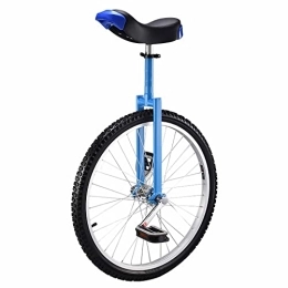 HXFENA Einräder HXFENA Einrad, Kinder Erwachsene Radtrainer Skidproof Mountain Tire Aluminiumlegierung Felgenrahmen und verstellbare Sitzklemme für Balance Radfahren Übung / 24 Inches / Blue