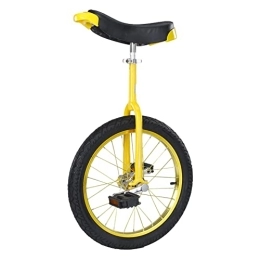 HXFENA Fahrräder HXFENA Einrad, Kinder Verstellbares Single Wheel Balance Bike Erwachsene Akrobatik Requisiten WettkampfüBung Fahrrad TragfäHigkeit 400 KG / 16 Inches / Yellow
