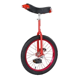 HXFENA Einräder HXFENA Einrad, Verstellbares Single Wheel Balance Bike Skidproof Acrobatics Requisiten WettkampfüBung Fahrradkonturierter Ergonomischer Sattel / 18 Inches / Red