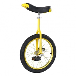HXFENA Einräder HXFENA Einrad, Verstellbares Single Wheel Balance Bike Skidproof Acrobatics Requisiten WettkampfüBung Fahrradkonturierter Ergonomischer Sattel / 18 Inches / Yellow