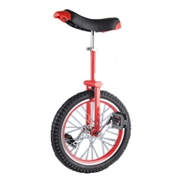 HXFENA Fahrräder HXFENA Kinder Einrad, Rutschfest Mountain Rubber Reifen Lustige Akrobatik Balance Bikes Single Wheel Balance Radfahren ÜBung / 16 Inches / Red