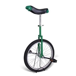 JLXJ Fahrräder JLXJ Einrad 51 cm (20 Zoll) Rad Einrad Fahrrad für Kinder Erwachsene Anfänger, Mountainbike-Balance mit Einradständer für Übungsspaß Fitness, Stahlrahmen, Ergonomischer Sattel (Color : Green)