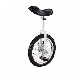 JUIANG Fahrräder JUIANG 16 Zoll Exquisite Felge aus verdickter Aluminiumlegierung Erwachsenentrainer Einrad - Sitz in Verstellbarer Höhe - rutschfest Einrad - Geeignet für Kinder und Erwachsene White
