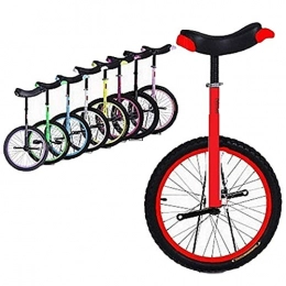 Lhh Fahrräder Lhh Einrad 18-Zoll-Rad-Einrad mit Rutschfestem Mountain-Reifen, für Junge Erwachsene Gewichtsverlust / Reisen / Puzzle zur Verbesserung / Körperliche Fitness (Color : Red)