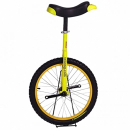 LJHBC Fahrräder LJHBC Einrad Unisex 18" Einsteiger Einrad Anti-Rutsch-Alufelge Fitness-Heimtrainer mit verstellbarem Sitz 5 Farben optional(Color:Gelb)
