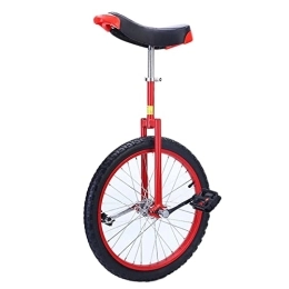 LoJax Einräder LoJax Freestyle-Einrad, großes 20" / 24"-Erwachsenen-Einrad für Männer / Frauen / große Kinder, kleines 14" / 16" / 18"-Kinder-Einrad für Jungen und Mädchen, Anfänger-Einrad, Einrad-Fahrrad (rot 16")