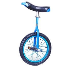 Lqdp Fahrräder Lqdp Einrad Erwachsene Einräder mit 20'' Rad für Jugendliche / Große Kinder, 16'' / 18'' Kinder Balance Radfahren mit Comfort Sattel für Fun Group Racing (Color : Blue, Size : 16 inch Wheel)