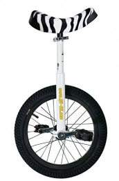 QU-AX Fahrräder QU-AX Einrad Luxus Zebra, 16 Zoll (ø 41 cm), 28 Speichen, Rahmen Weiß