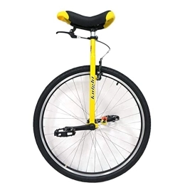 CukyI Einräder Robustes Einrad für Erwachsene für große Menschen mit einer Körpergröße von 160–195 cm (63–77 Zoll), 28-Zoll-Rad, extra großes gelbes Einrad, Belastung 150 kg / 330 lbs, langlebig (28 Zoll gelb)