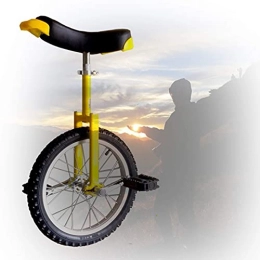 YQG Einräder Trainer Einrad, 16 / 18 / 20 / 24 Zoll Freestyle Einrad H?henverstellbar Skidproof Mountain Tire Für Anf?nger Kinder Erwachsene (Color : Yellow, Size : 24 inch)