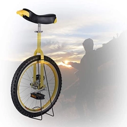 YQG Fahrräder Trainer Einrad, 16 / 18 / 20 / 24 Zoll Freestyle Einrad rutschfeste Butyl Mountain Reifen Balance Radsportübung Für Anf?nger (Color : Yellow, Size : 20 inch)