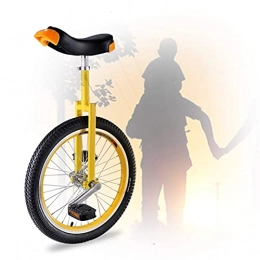 YQG Fahrräder Trainer Einrad, Bequem Und Einfach Zu Handhaben 16 / 18 / 20 Zoll Rad Einrad Skidproof Mountain Tire Für Anf?nger Kinder Erwachsene (Color : Yellow, Size : 20 inch)
