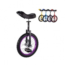 TTRY&ZHANG Fahrräder TTRY&ZHANG 16"(40, 5 cm) Rad-Einrad, dauerhafte Aluminiumlegierungsrand und Mangan-Stahl-Bilanz Fahrrad, für Anfänger Junge Mädchen Outdoor Sports Reisen (Color : Purple)