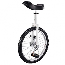 TTRY&ZHANG Einräder TTRY&ZHANG 20-Zoll-Rad-Einrad für Kinder / Anfänger / männlich Teenager, mit Legierungsrand & Skidfest Reifen & Einrad-Stand, Spaß-Fitness-Balance-Radfahren (Color : White)