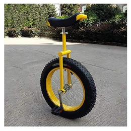 TTRY&ZHANG Einräder TTRY&ZHANG Extra breit Dicker Fettreifen 20"Rad-Einrad für hohe Teenager / Erwachsene, Perfekter Anlasser Uni, einstellbares Sitzrad für Selbstabgleichung (Color : Yellow)