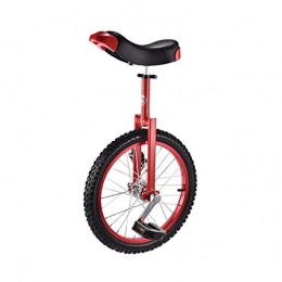 TTRY&ZHANG Fahrräder TTRY&ZHANG Freestyle Einrad 16 / 18 Zoll-Single-Runde Kinder Erwachsener Einstellbare Höhe Gleichgewicht Radfahren Übung Rot (Size : 18 INCH)