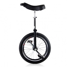TTRY&ZHANG Fahrräder TTRY&ZHANG Wettbewerb Unicycle Balance Robuste 16-Zoll-Einräte für Anfänger / Jugendliche, mit dichtestes Butyl-Reifenrad Radfahren Outdoor-Sport-Fitness-Übungsgesundheit (Color : Black)