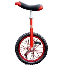 TXTC Fahrräder TXTC 18 / 20 / 24" Zoll Rad Einrad Gummi-Reifen-Rad, Hochfeste Mangan Stahlrahmen, Laufrad Fahrrad for Kinder Und Erwachsene Radfahren Outdoor Sport Fitness (Color : 18inch-Red)