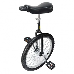 uyoyous Einrad 20 Zoll Unisex Einrad Balance Training Einradständer Höhenverstellbar für Erwachsene Kinder Outdoor Sportarten, Schwarz