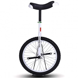  Einräder Weiß 20 Zoll Balance Cycling für Erwachsene Männer / Profis, 16'' / 18'' Rad Einräder für große Kinder / Kleine Erwachsene, Outdoor Sports Fitness Übung (Größe: 16 Zoll Rad)