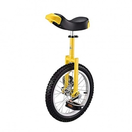 AHAI YU Fahrräder Wettbewerb Unicycle Balance Robuste 16-Zoll-Einräte für Anfänger / Jugendliche, mit dichtestes Butyl-Reifenrad Radfahren Outdoor-Sport-Fitness-Übungsgesundheit (Color : YELLOW)
