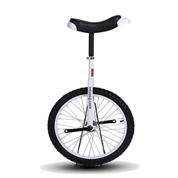 LoJax Fahrräder Wheel Trainer Einrad 16" / 18" Ausgezeichnetes Einrad-Laufrad für Kinder / Jungen / Mädchen, größeres 20" / 24" Freestyle Cycle Einrad für Erwachsene / Männer / Frau, bestes Geburtstagsgeschenk (weißes 24-Z