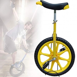 WHR-HARP Einräder WHR-HARP Einstellbares Einrad 16 Zoll Ergonomisch Gestaltet Unicycle Fahrrad, mit Bequemem Release-Sattelsitz, Geeignet für Erwachsene und Kinder, Verstellbares Outdoor-Einrad, Yellow