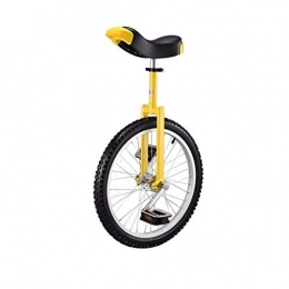 Xmxey Fahrräder Xmxey Einrad 20 Zoll Single Round Kinder Erwachsene Höhenverstellbar Balance Radfahren Übung Mehrere Farben (Farbe : Red, größe : 20 inch) (Gelb)