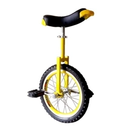 XYSQ Fahrräder XYSQ Stehen Einrad Free Wheel Skidproof Tire Bike Einrad Radfahren, 18 / 20 / 24 Zoll-Single-Rad Fahrrad-Laufräder, Double-Layer-Aluminium-Legierung Verdickte Reifen (Color : Yellow, Size : 20inch)