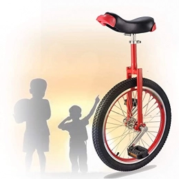 YQG Fahrräder YQG 16 / 18 / 20 Zoll Einrad, Rutschfester Butyl Mountain Reifen Balance Radfahren übung Leicht Zu Tragen Für Anf?nger Kinder Erwachsene (Color : Red, Size : 20 inch)